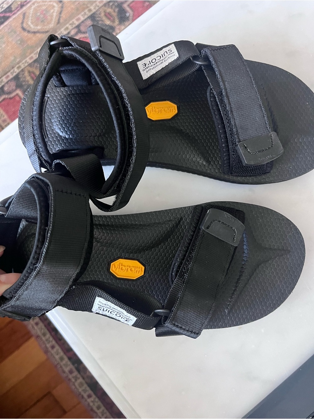Suicoke Depa-Cab Black Sandals